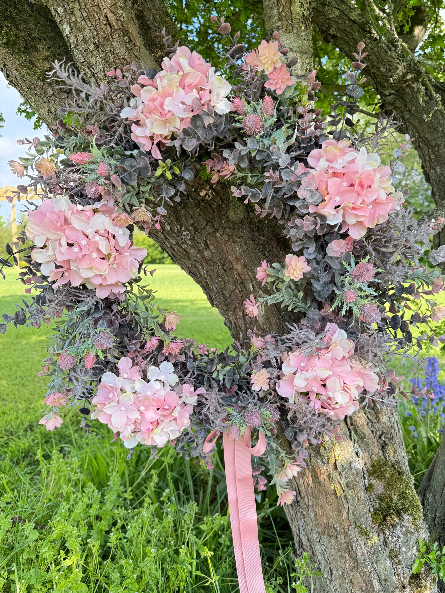 Blush Eucalyptus Wreath
