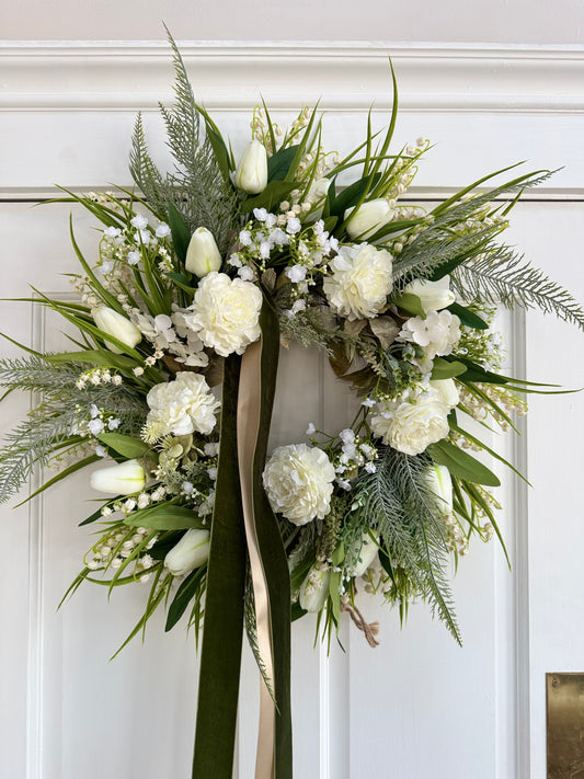 Tulip & Gyp Spring Wreath