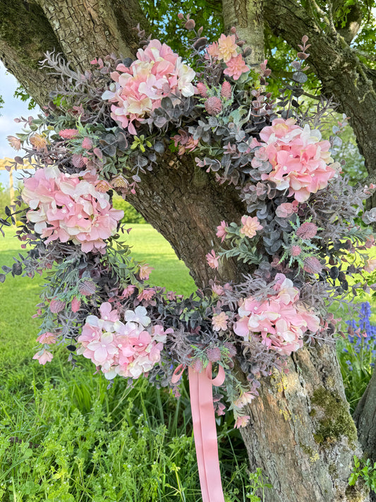 Blush Eucalyptus Wreath